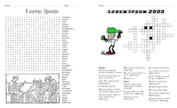 Example puzzles and worksheets