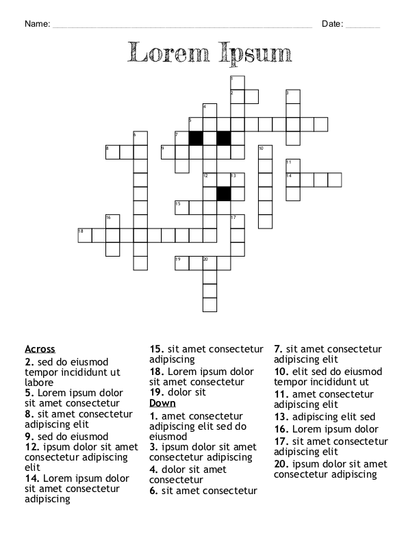 Crossword